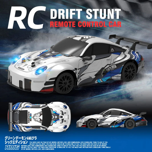 1/24 2.4G 4WD Remote Control Vehicle Mini High-speed Racing RC Car High-Speed Drift Stunt Toys for Boys Children Christmas Gifts