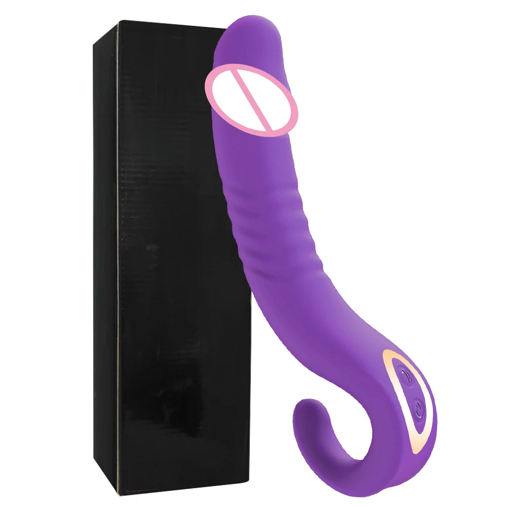 Powerful Telescopic Dildo Vibrator Female G-spot Clitoral Anal Stimulator Vagina Massager Sex Toy Couple Adult Supplies