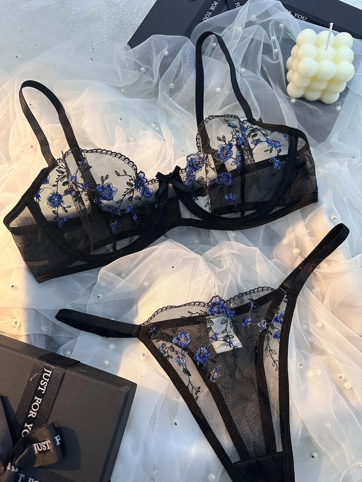 Women's Floral Print Bra & Panty Set