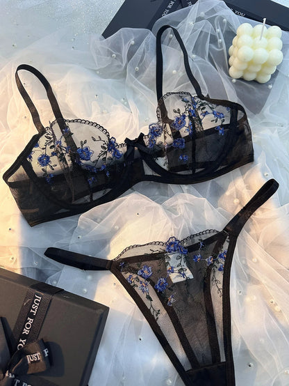 Women's Floral Print Bra & Panty Set