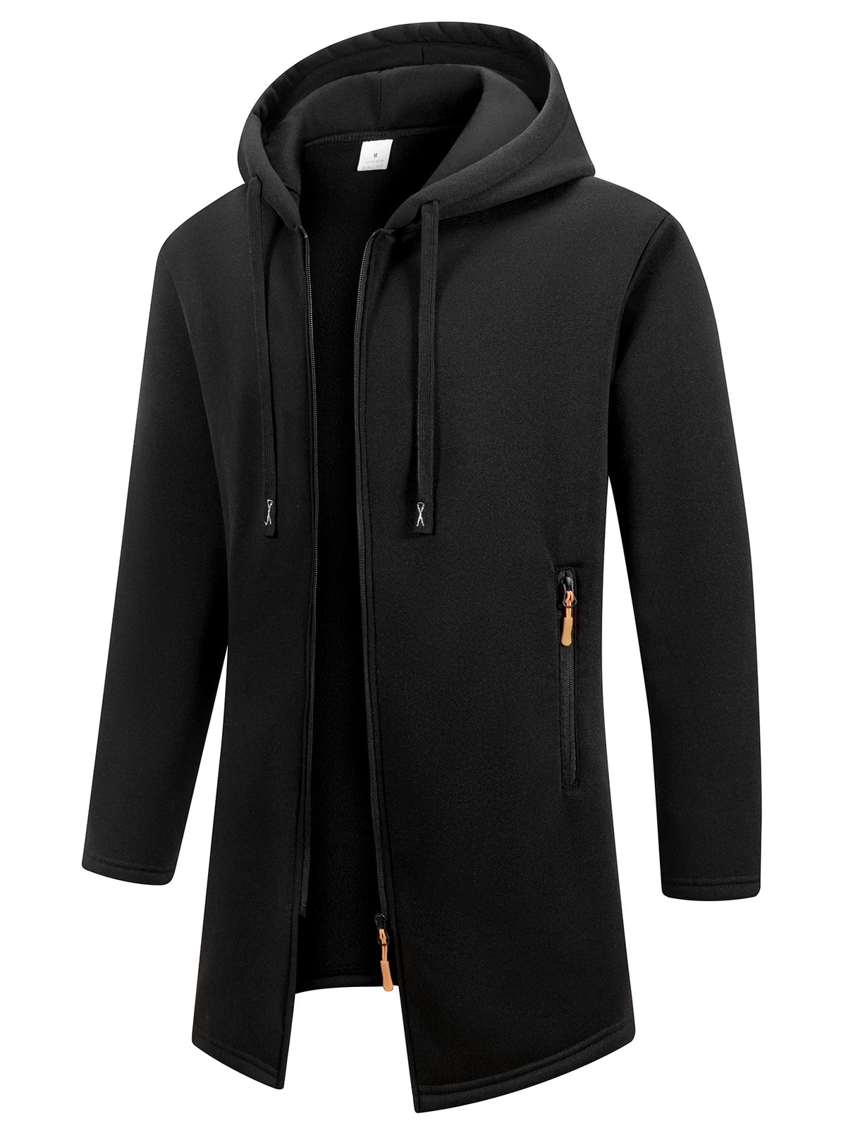 New Streetwear Men's Long Sleeve Sweatshirts for Men Zipper Hooded Oversize Winter Warm Jacket Coat Outdoor Tracksuit Men