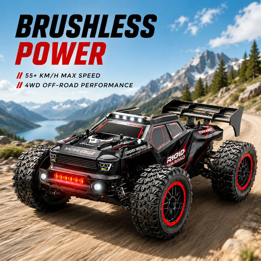 ZNLYRION RC Truck SG316MAX PRO High Speed Brushless Full Metal Gear Differential 2.4Ghz 300M Remote Distance LED Headlight Big Foot RC Car For Adult Hobby
