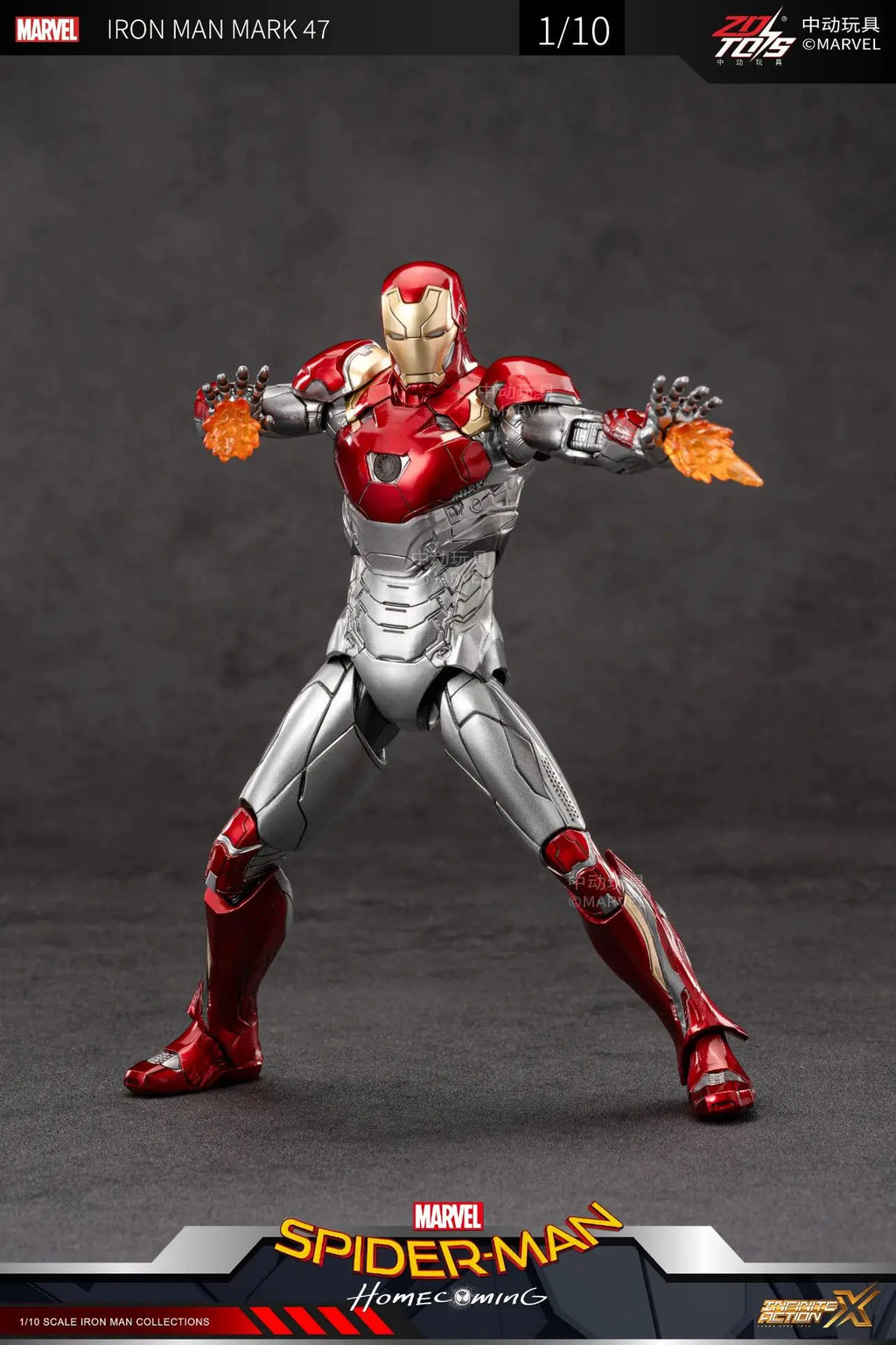 ZD Iron Man Figure Legends Iron Man Mk41 Mk47 Tank MK24 Iron Patriot 2.0 MK35 Red Snapper 1/10 Scale Iron Man Collections Gift