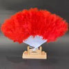 Bridal Feather Hand Fan - Elegant Wedding Accessory for Bachelorette Parties & Ceremonies - Luxe Folding Fan