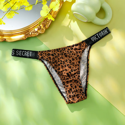 Women's Shine-Strap Thong Panty