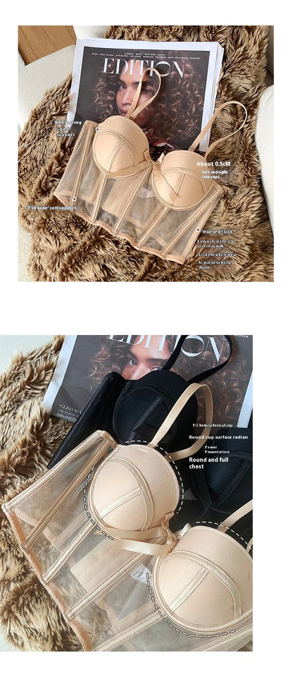Women's Adjustable Half-Cup Bra