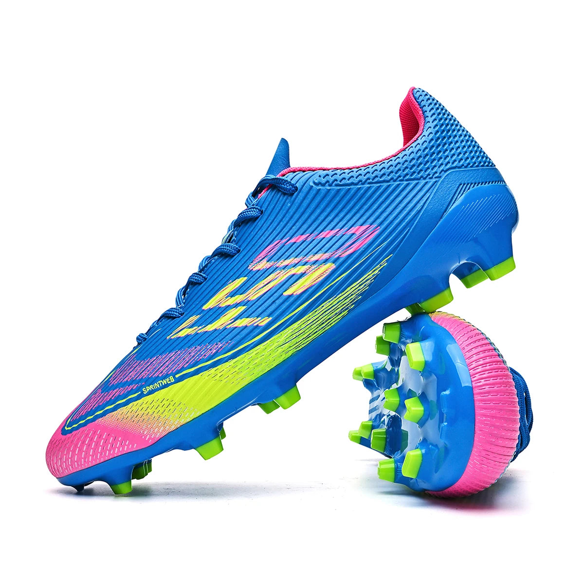 Breathable Football Shoes for Men, FG/AG Long Nail Anti Slip Outdoor Indoor Sports Shoes, A Must-Have for Fans