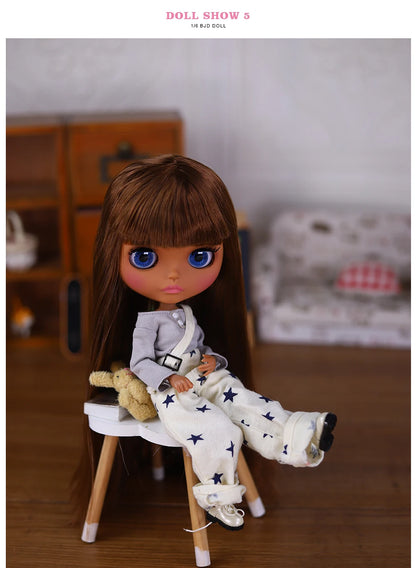 ICY DBS Blyth Doll BJD Joint Body dark Skin Set 1/6  30cm Girl  Gift Anime SD