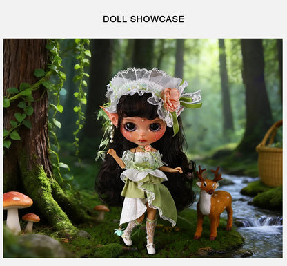 ICY DBS Blyth Doll 1/6  joint Body Elf Set Includes Hat Toy  and Gift