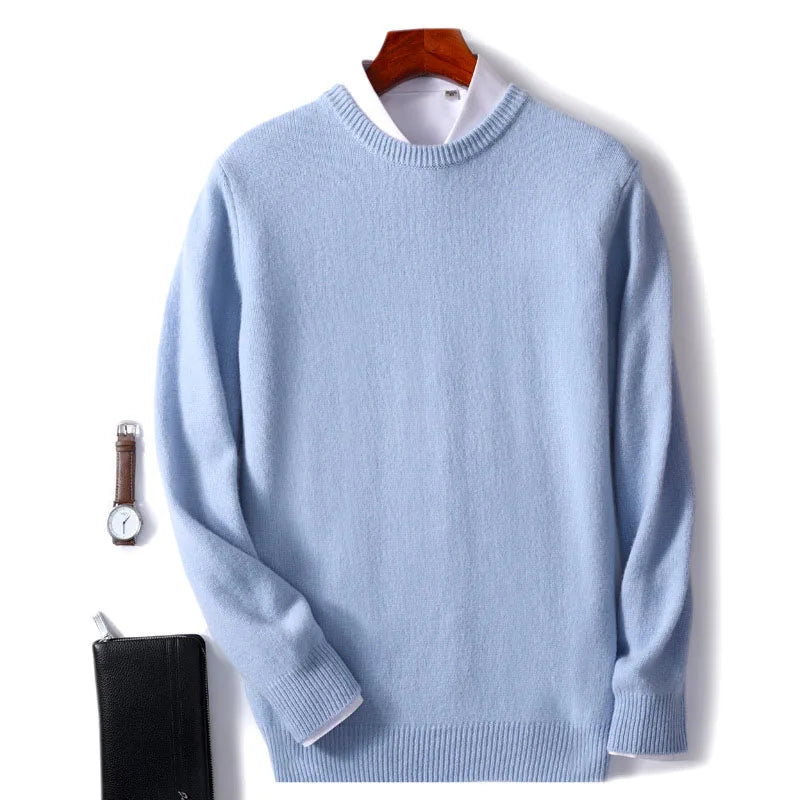 Men's Cashmere-Blend Crewneck Sweater