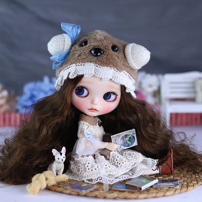 ICY DBS Blyth 1/6 Doll Hand Painted Set Morning Dew Tears Frosted Face Doll Set SD
