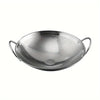 1pc 29cm/11.42inch stainless steel honeycomb skillet non-stick with handle scratch-resistant cooking pasta steak porridge ramen