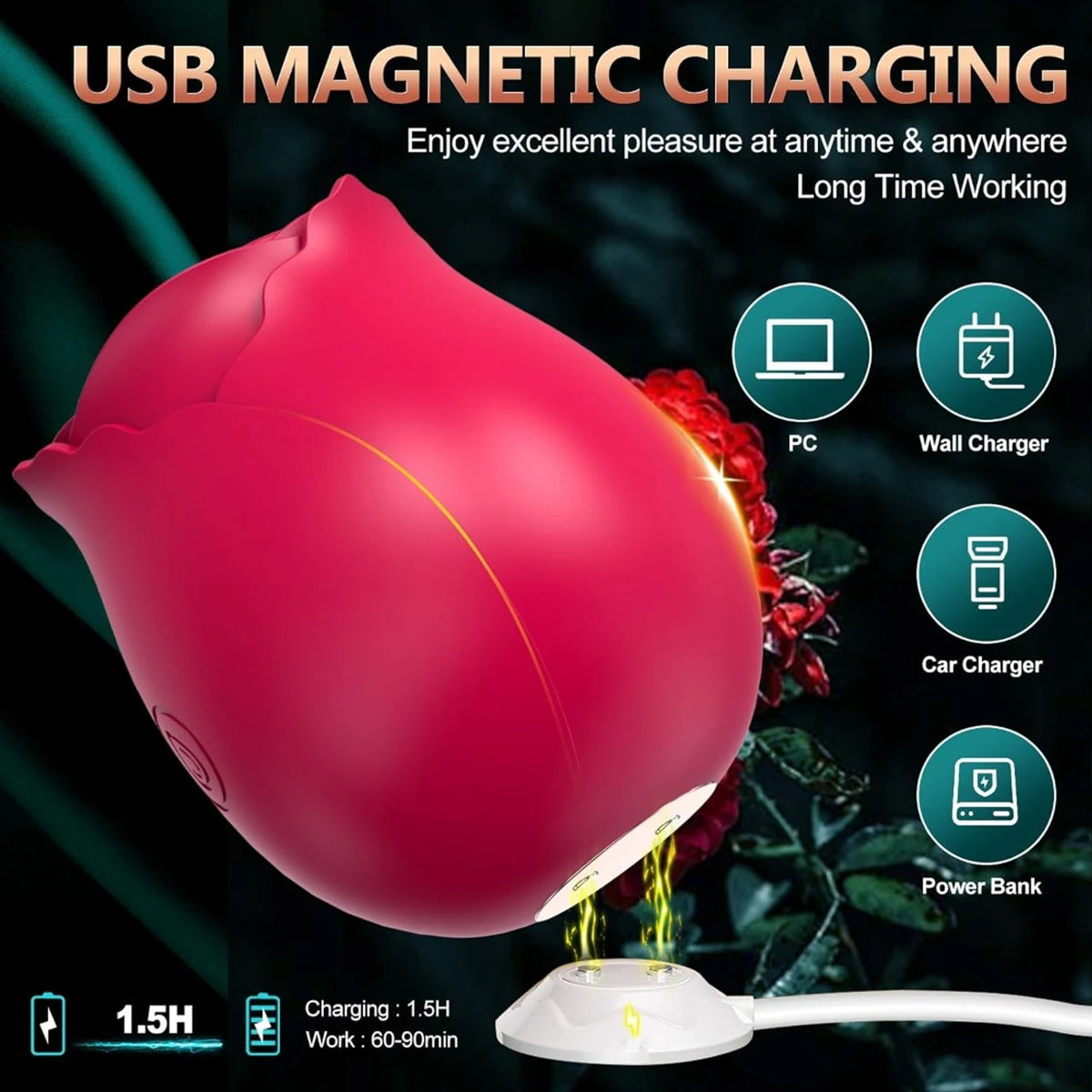Powerful Sucking Vibrator for Women Vacuum Clitoris Stimulator Female Oral Nipple Clit Sucker Vibrating Adults Sex Rose-Toys