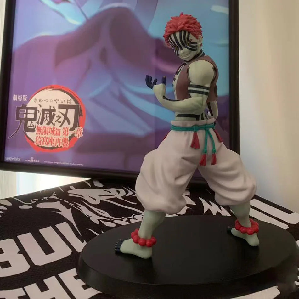 In Stock Bandai Original Genuine Banpresto Anime Yaiba Akaza Vibration Stars Plus 14cm Model Toy Figur