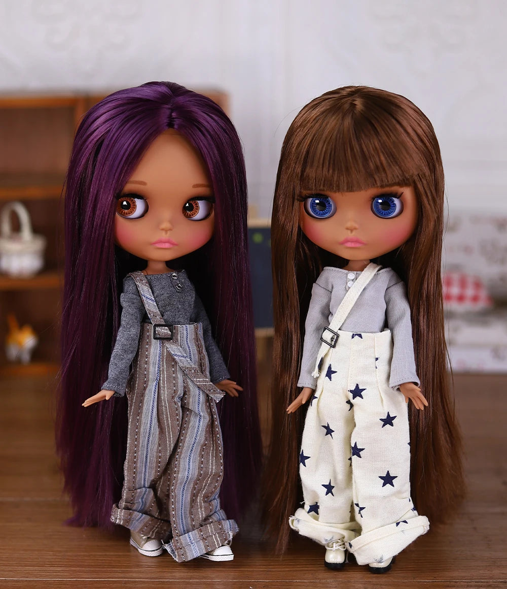 ICY DBS Blyth Doll BJD Joint Body dark Skin Set 1/6  30cm Girl  Gift Anime SD