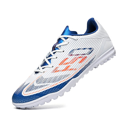 Basic Daily TF Soccer Boots Breath PU Fabric Bendable Rubber Sole Anti-slip Wear-resistant Amateur Turf Practice Boots
