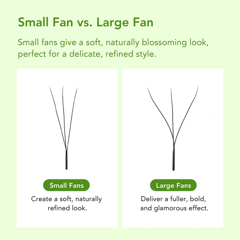 DIYDAY Narrow 3d 4d 5d Eyelash Extension V-Shaped Volume Fans W Shape Eyelashes BASF Natural Dense Faux Mink Lashes