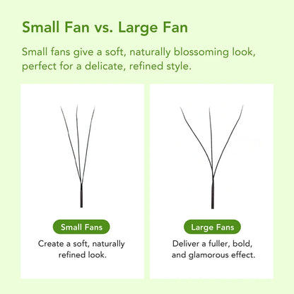 DIYDAY Narrow 3d 4d 5d Eyelash Extension V-Shaped Volume Fans W Shape Eyelashes BASF Natural Dense Faux Mink Lashes