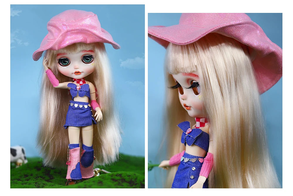 ICY DBS Blyth Doll 1/6 Clothing Joint Body Princess Dress Casual Clothing Toy Gift