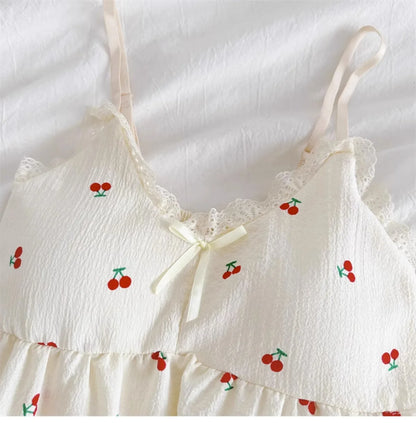 Women's Floral V-Neck Halter Nightgown