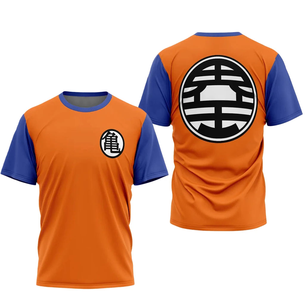 Bandai *Dragon Ball Z* Goku Gi Turtle" (Kame) Emblem 3D Quick-Dry T-Shirt – Kids' Adult Sizes Anime Summer Sports Tee Streetwear