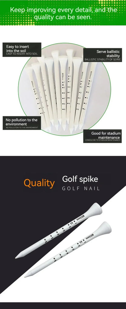 50pcs Durable Wooden Golf Seats Stabilizes Ball On The Course to Maintain a Perfect Tee Level and Improve Accuracy TE012