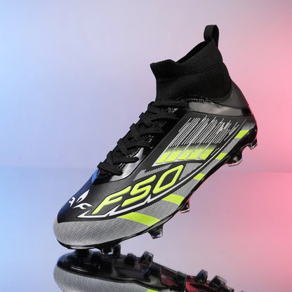New Men Football Boots TF/FG Boys Non-Slip Soccer Shoes Unisex Ankle Match Sports Shoes Professional Comfortable Sneakers