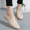 Women's Genuine Leather Loafers — Soft Pointed Toe Flats