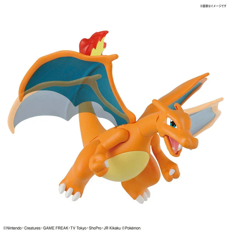 Bandai Original In Stock POKEMON Miraidon Mega Rayquaza Dragonite Charizard Anime Action Figures Assembly Model Ornaments