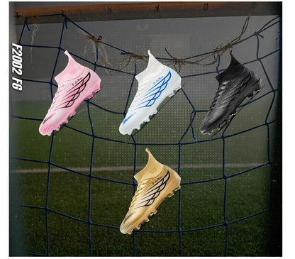 New Men Football Boots Training Shoes Soccer Cleats Match Ultralight FG Non-Slip Soccer Shoes Long Spikes Outdoor