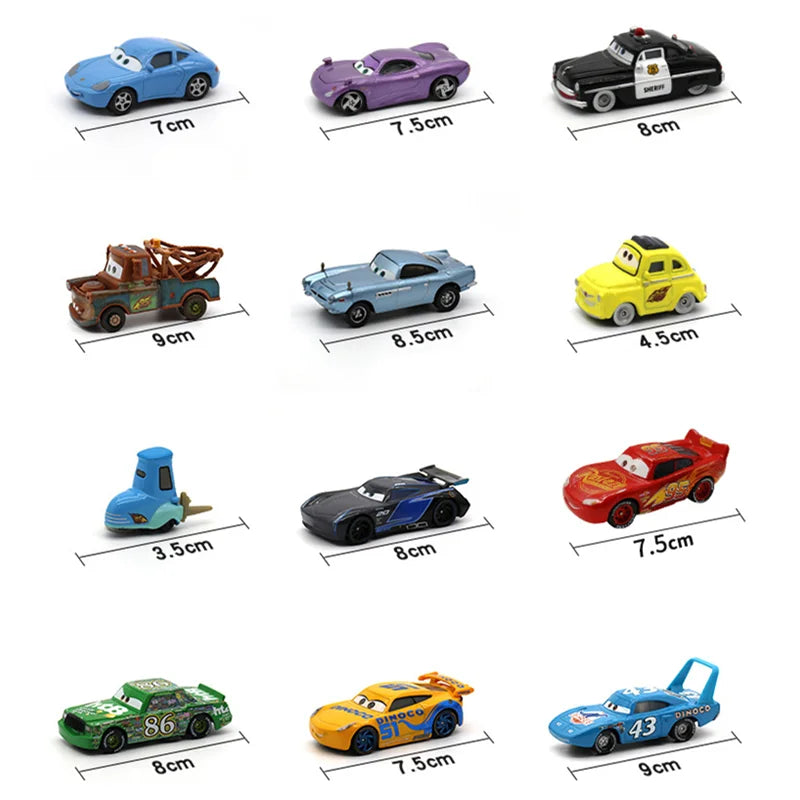 Cars Mcqueen Pixar Cars 3 Lightning Mcqueen Toys Mater Model Collection 1:55 Diecast Vehicles Alloy Car Toy For Children Gifts