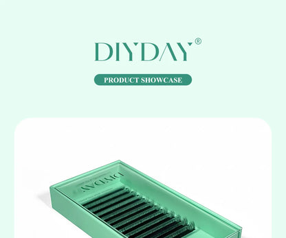 DIYDAY U Style 3D 4D 5D 6D Eyelash Extension Handmade U-shaped Premade Volume Lashes BASF PBT Fiber Nartural Mink False Eyelash