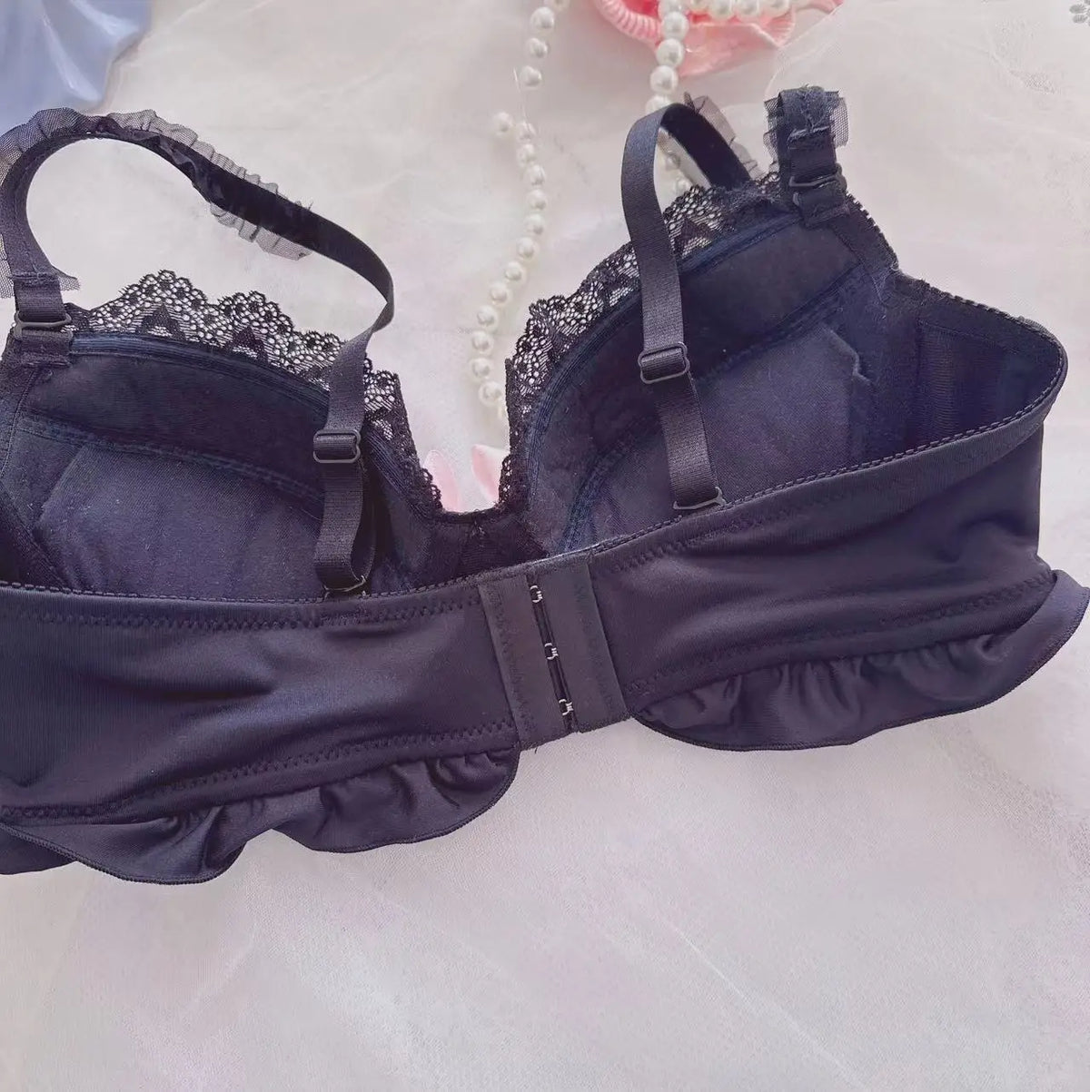 Women's Bow Color-Block Wireless Bra Set