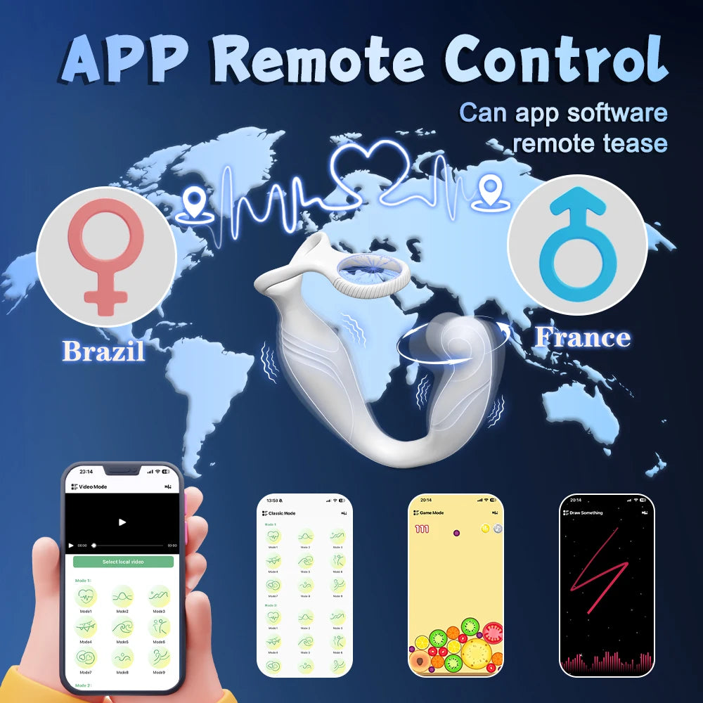 Remote-Control Rotating Prostate Massager