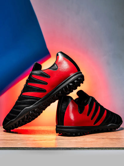 Breathable TF Turf Soccer Cleats Non-Slip Wear-Resistant Strong Grip Ankle Support Stable Lightweight Flexible