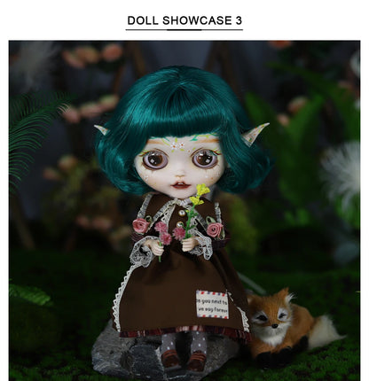ICY DBS Blyth 1/6 Doll Elf Ear Hand-painted Set Doll Long Eyelash Sleep Doll White Skin Set Gift Toy SD