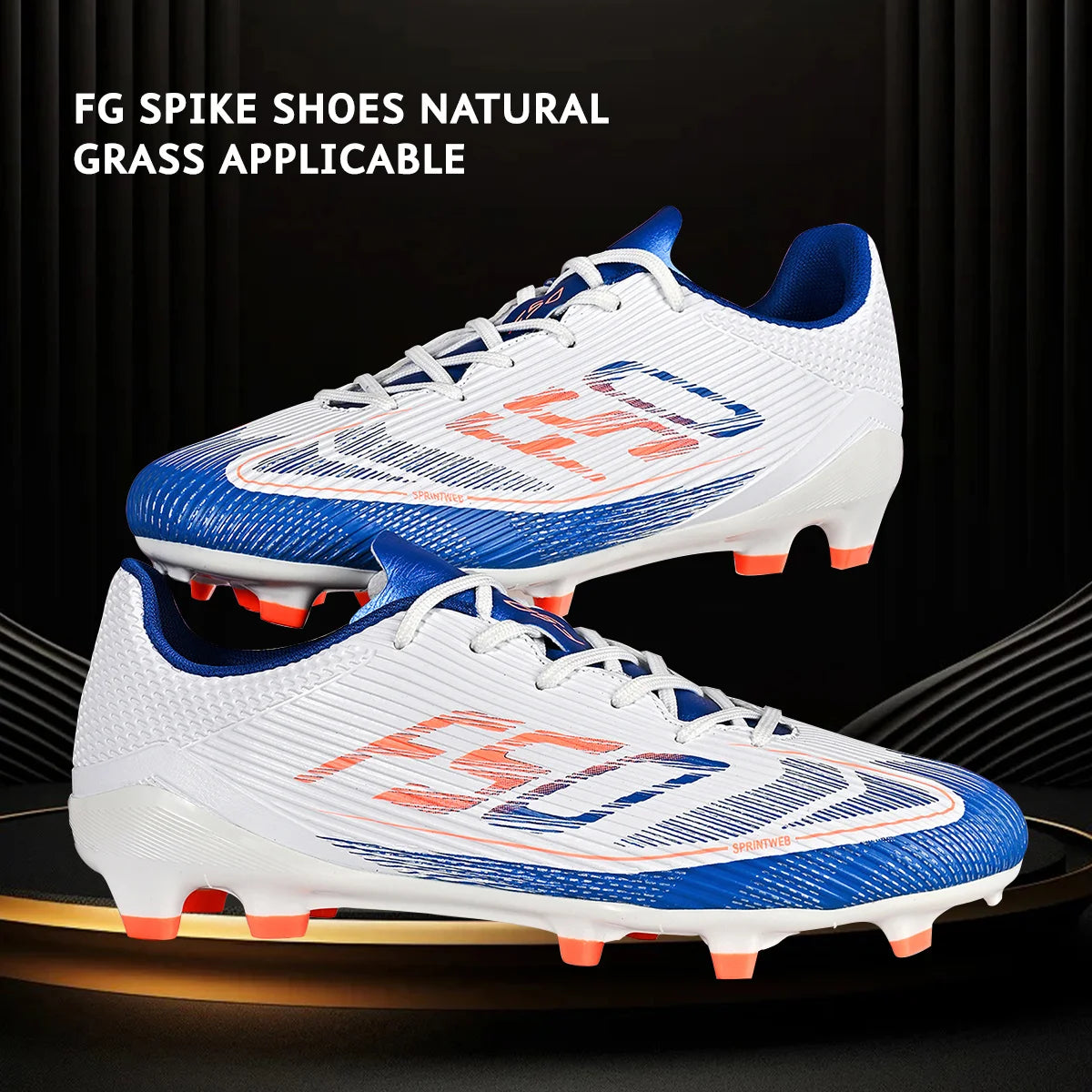 Professional Match Adult AG FG Soccer Cleats Textured PU Upper High-friction TPU Stud Anti-slip Boost Ball Control For Grass