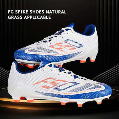Professional Match Adult AG FG Soccer Cleats Textured PU Upper High-friction TPU Stud Anti-slip Boost Ball Control For Grass