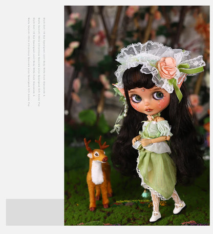 ICY DBS Blyth Doll 1/6  joint Body Elf Set Includes Hat Toy  and Gift