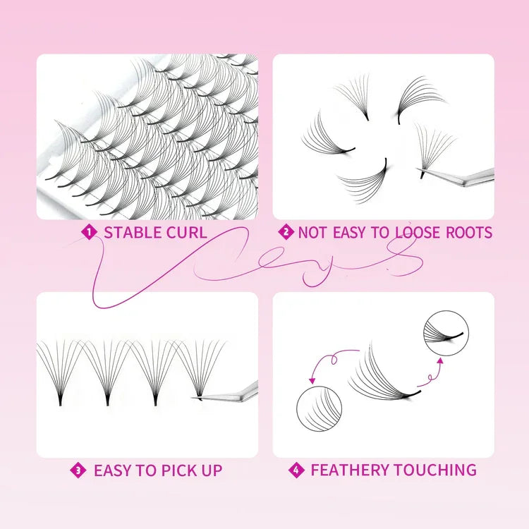 Premade Volume Fan Lash Extensions – 320 Fans