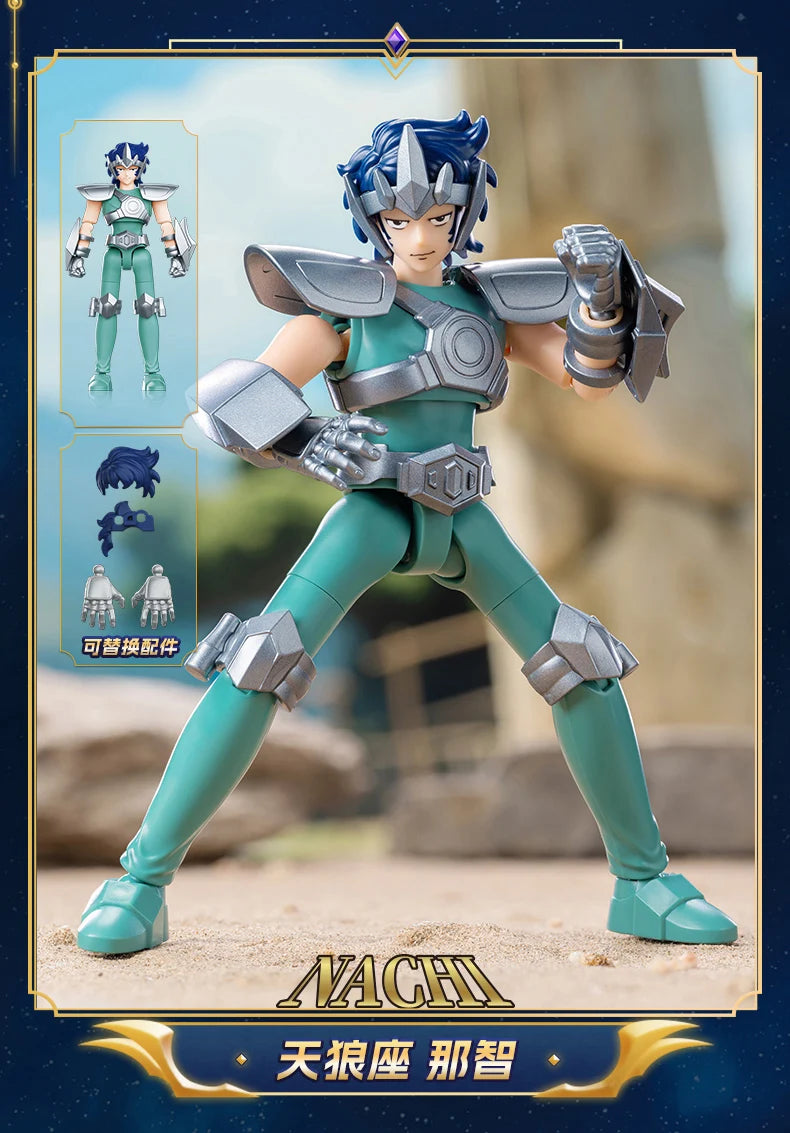 Original Blokees Gold Saint Action Figure Champion Saori Kido Seiya Mu Aiolia Assembly Figure Children Toys Birthday Gift