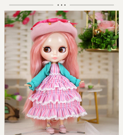 ICY DBS Blyth Doll 1/6 Clothing Joint Body Princess Dress Casual Clothing Toy Gift