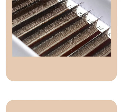 DIYDAY Dark Brown 3D 4D 5D Eyelashes W Shaped Premade Fan Lashes Easy Apply Thick Crisscross False Mink Eyelash Extension