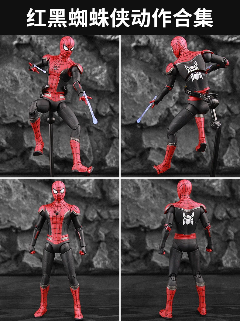 ZD Toy Spider Man No Way Home Marvel legends 1/10 Peter Parker Gold Black Red Model Action Figure Adult Collectible Toy