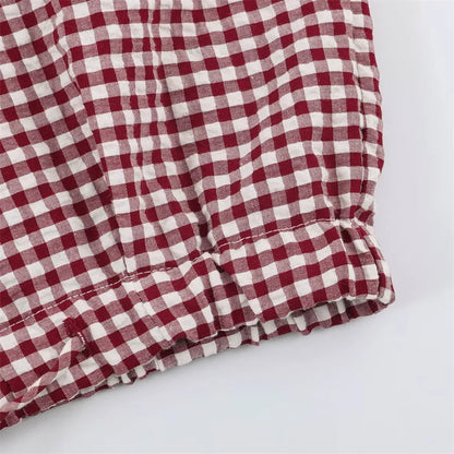 Guobioziy Women's Jacket 2026 Autumn New Plaid Long-Sleeve Drawstring Loose Jacket Parka Casual Fashion Versatile