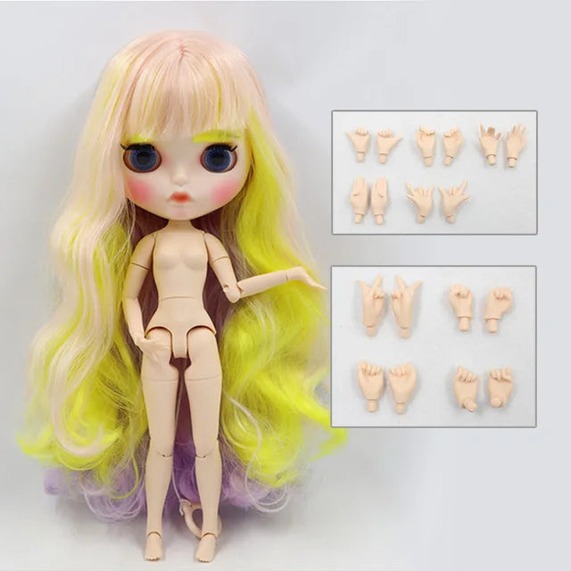ICY DBS Blyth Doll 1/6 toy bjd matte face customized face joint body custom doll 30cm girls gift anime