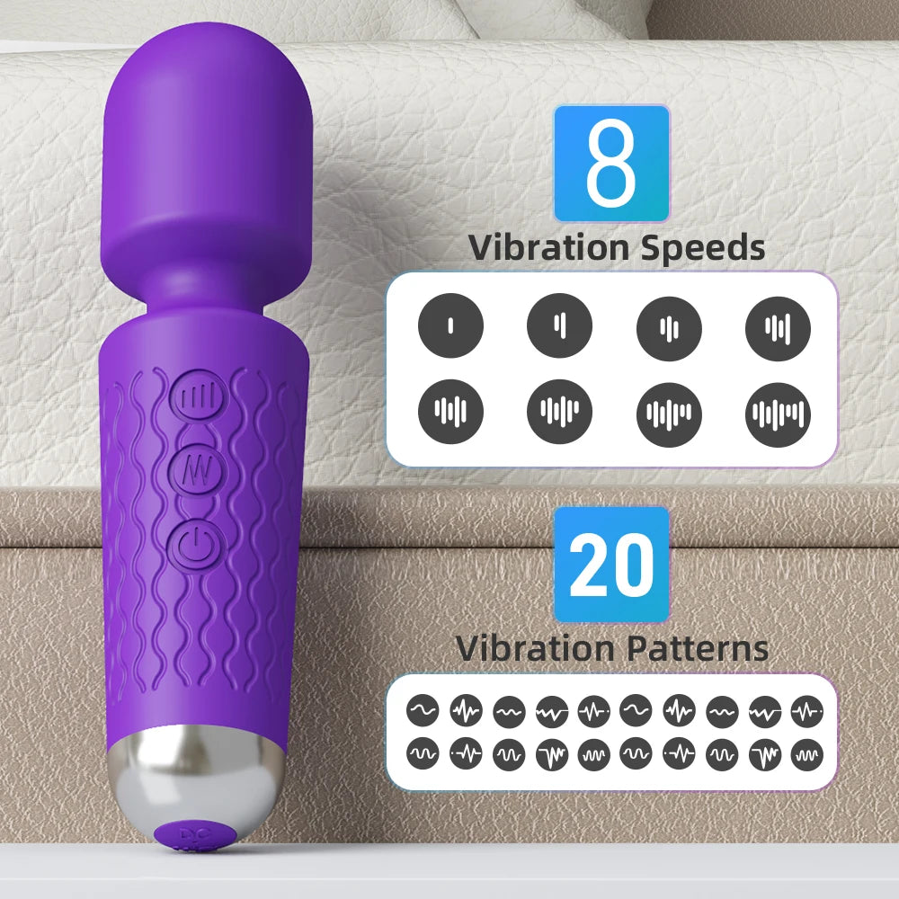 Powerful Vibrating AV Vibrator Magic Wand Clitoris Stimulator Sex Toys for Women G Spot Massager Adult Female Sex Erotic Product