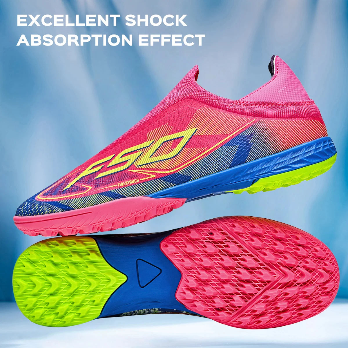 Cost-effective TF Football Boots PU Blend Upper Dense Rubber Stud Anti-slip Durable Budget Turf Football Footwear