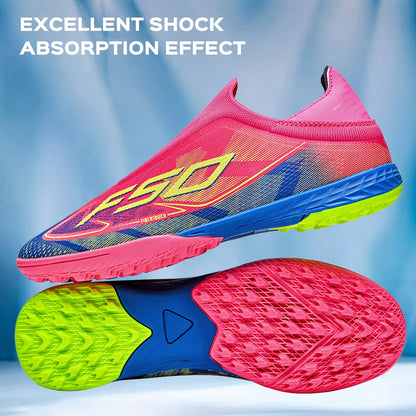 Cost-effective TF Football Boots PU Blend Upper Dense Rubber Stud Anti-slip Durable Budget Turf Football Footwear