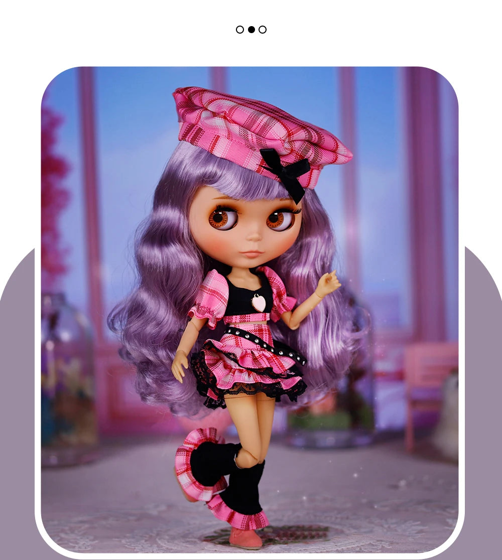 ICY DBS Blyth Doll Tan Skin Matte Face With Eyebrows Special Price 1/6 BJD JOINT body Neo Anime